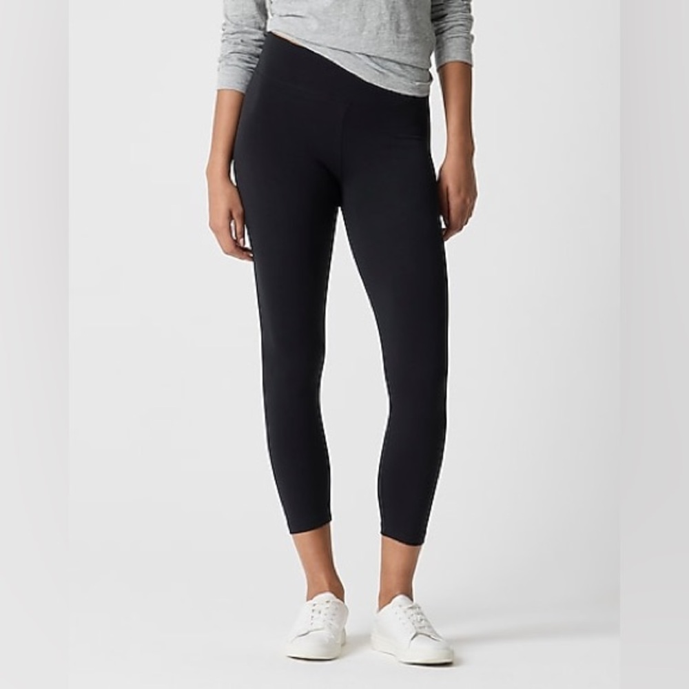 NWOT J.CREW Cropped Everyday Leggings in Black